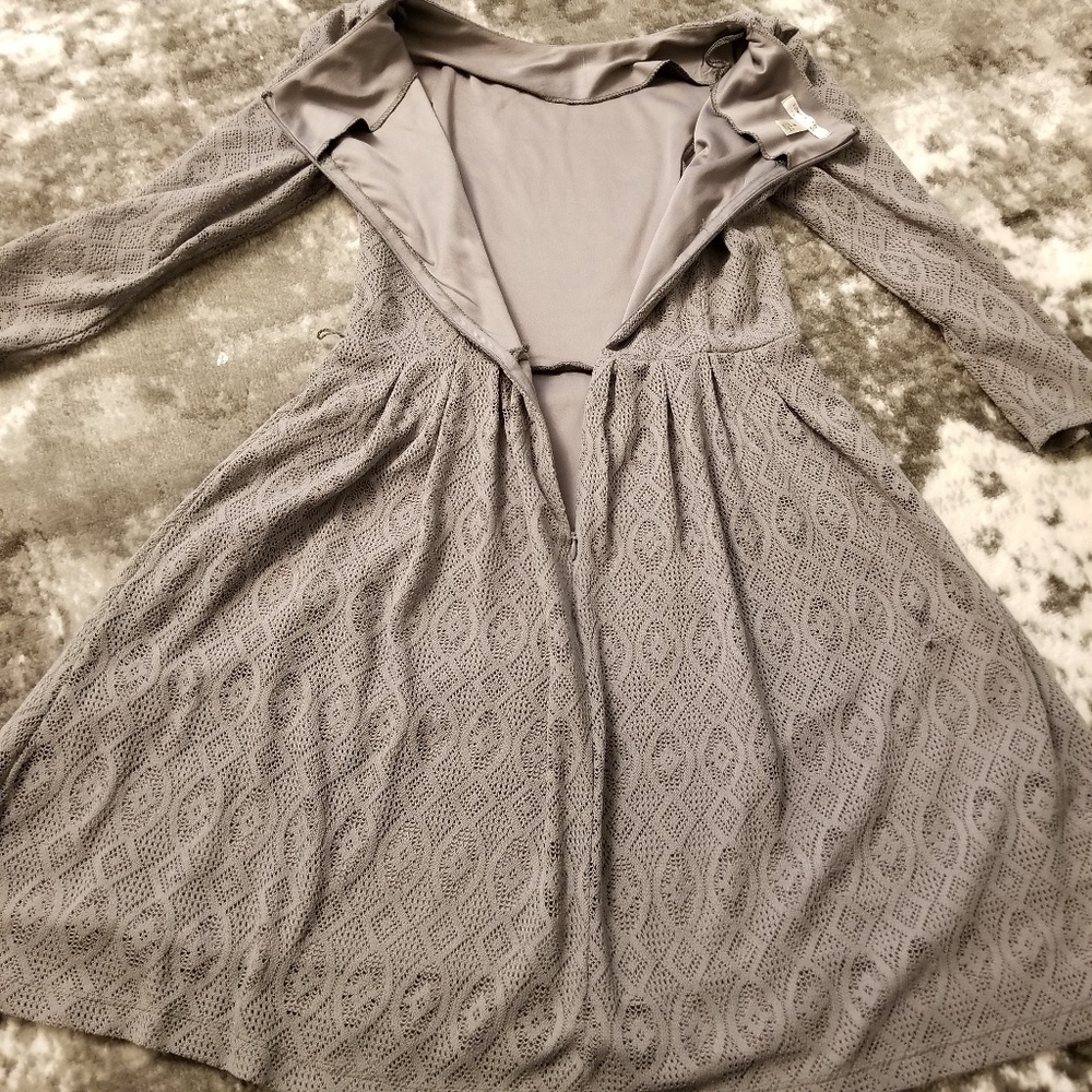 LONDON STYLE COLLECTION💋 3/4 Sleeve Overlay Dress - Picture 3 of 7